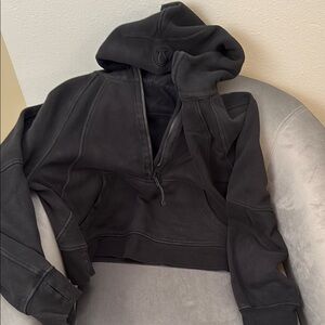 Scuba Oversized Half-zip Hoodie